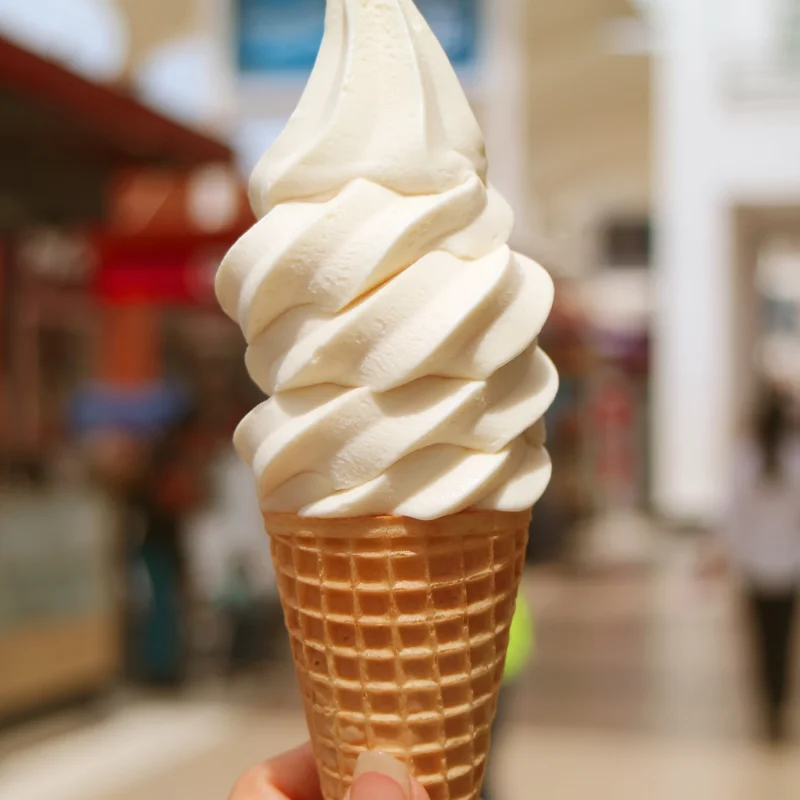 Bee Sweet Creamery Soft Serve Ice Cream in a Cone